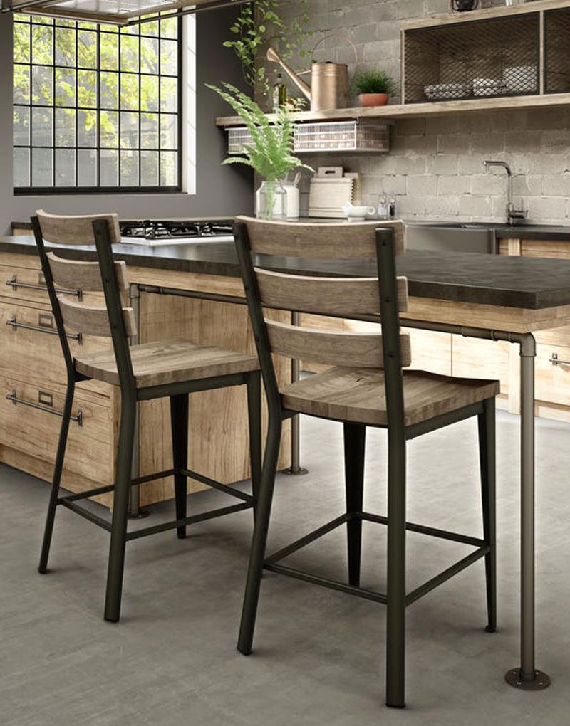 Arden Branch Dayton Industrial Counter Stool design for interior of commercial businesses