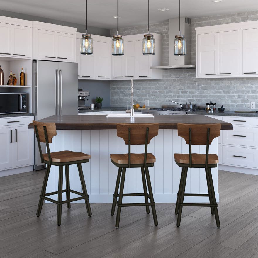 Arden Branch Georgia Swivel Counter Stool wooden Seat design inspiration for restaurant design and development
