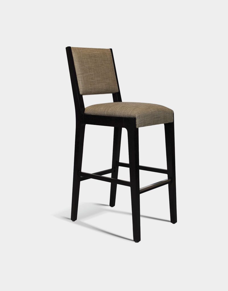Boa Fabric Bar Stool With Metal Frame for bar Seating In Restaurant