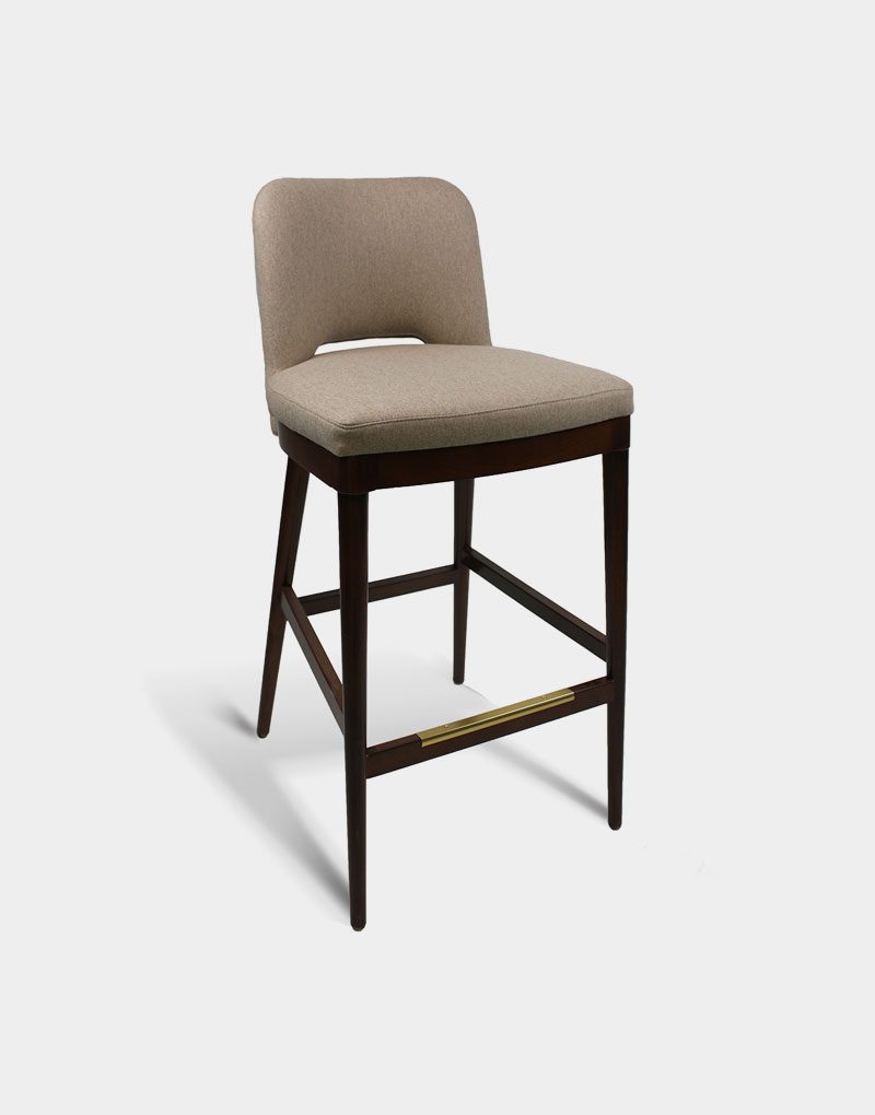Tan Marley Barstool with Cushion for Restaurants