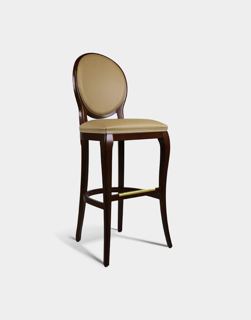 Heavy Duty Victoria Tan Bar Counter Stool For Restaurant seating