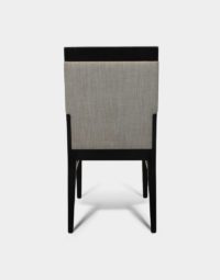 felix chair for commercial restaurant business upholstered with black frame