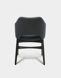 Harlee gray armchair with black legs Restaurant business seats for sale
