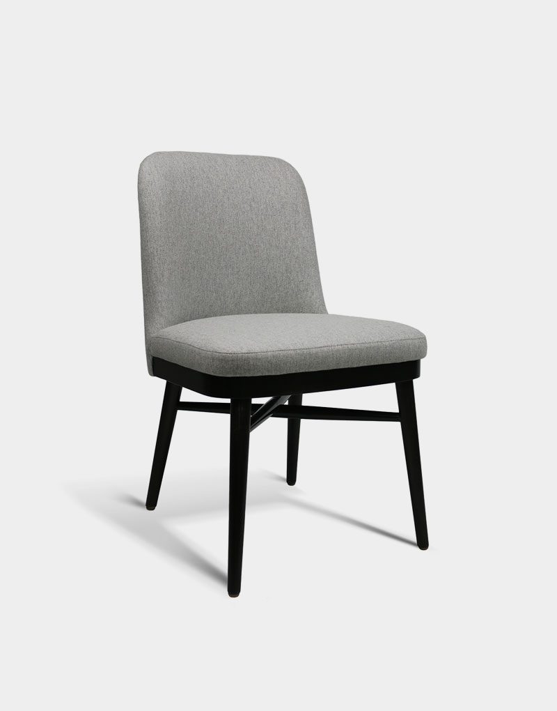 marley grey fully upholstered restaurant chair for commercial company use