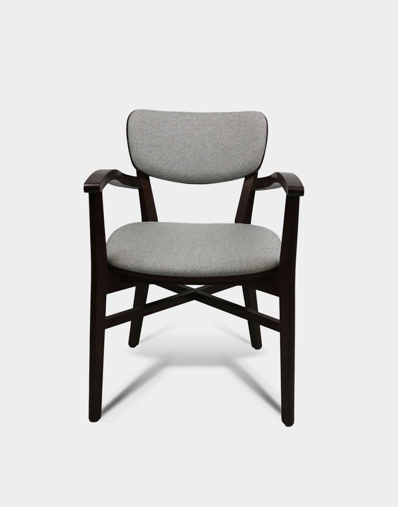 sofia wood armchair for restaurant seating indoors