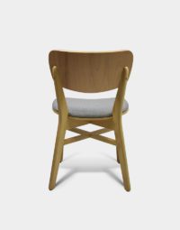 light grey upholstered sofia chair for commercial businesses and restaurants