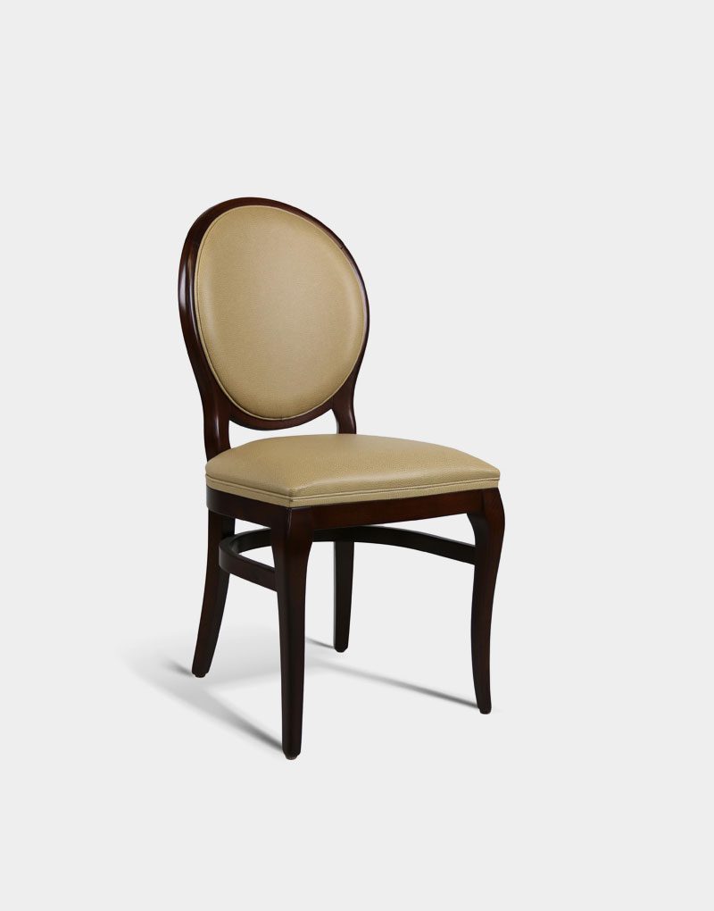 Victoria Leather Upholstered Wooden Chair for Commercial Restaurants and Businesses